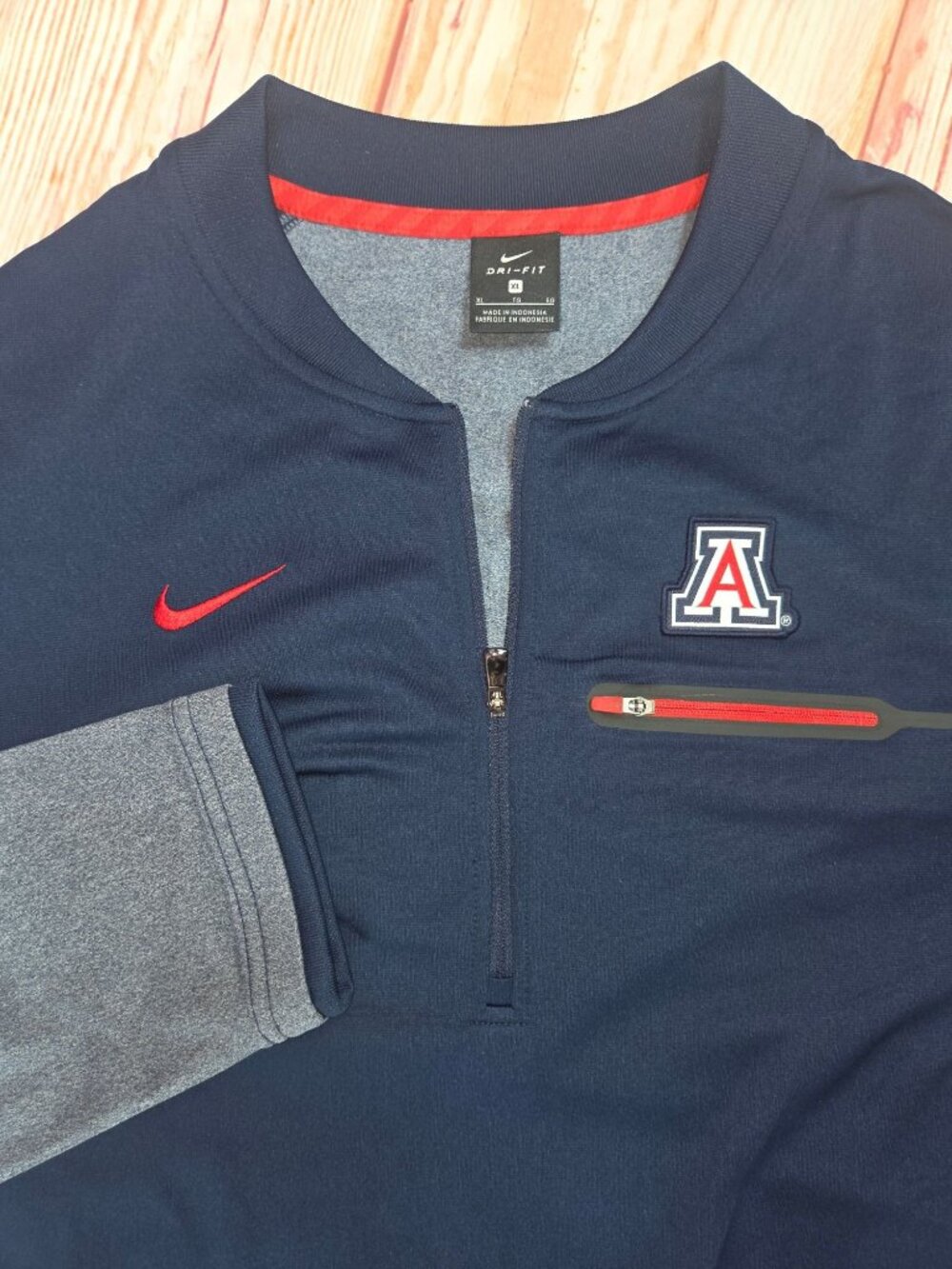 Nike Mens Arizona Wildcats Dri-Fit Pullover Jacket XL